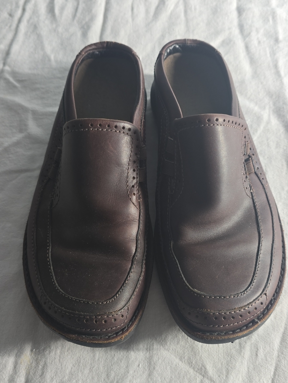 Merrell Women's Dark Brown Leather Slip-On Loafers
